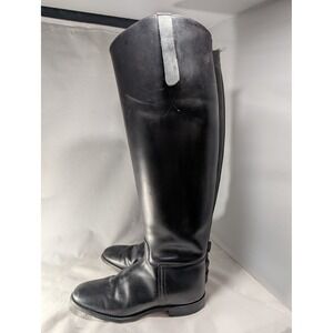 Marlborough England Leather Riding Boots Equestrian Tall Boots Black‎ women 5 UK